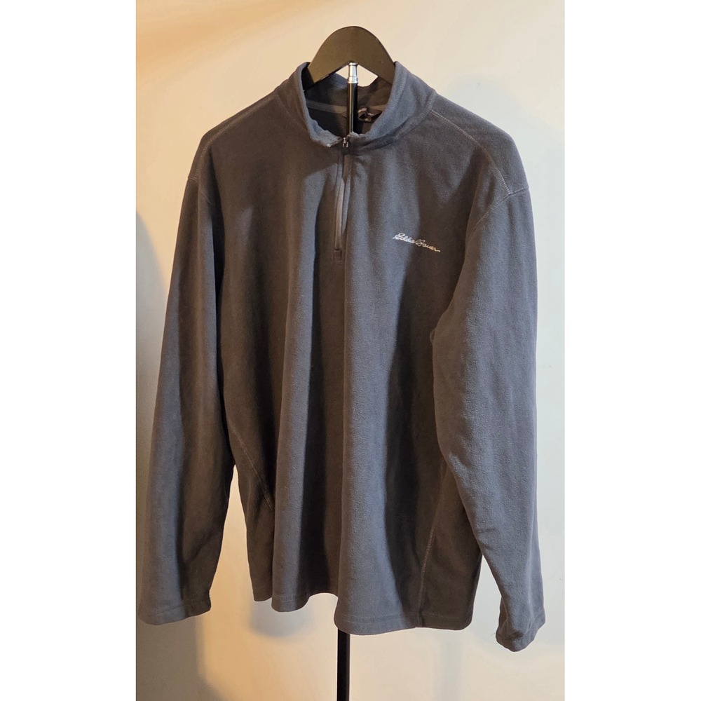 Eddie Bauer Quarter Zip Pullover Women's Size XL Gray